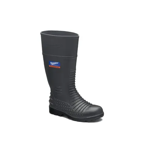 028-090 Blundstone Steel Toe Gumboots-Waterproof, Metarsal Guard, Puncture Resistant Midsole, Grey, Au Size 9, Us Size 10