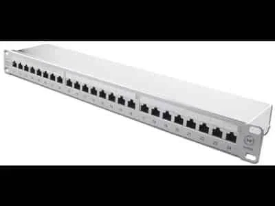 110-SPP6-248 Cat6 Shielded 24 Port 568A/B Patch Panel
