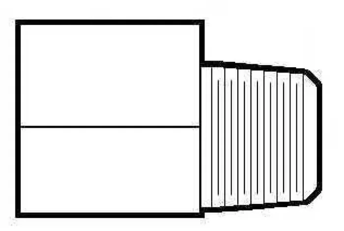 116AC Anderson Metal Adapter Fitting 3/8 Inch Male Pipe Thread x 3/8