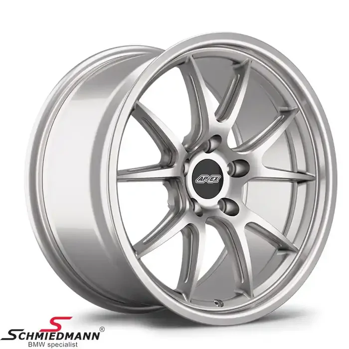 18″ APEX FL-5 wheel 9×18 ET30 medium lip, Race silver