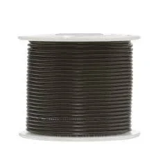 24 AWG Stranded Copper Wire, Grey, 100 ft.