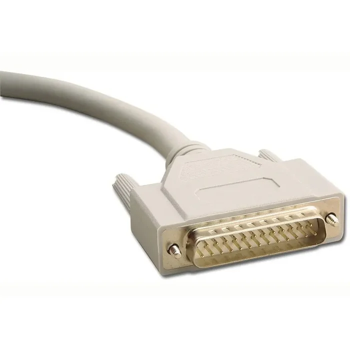 25‑Pin Male‑to‑Male Serial Cable (10 ft)
