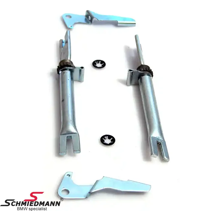 Adjustment mechanism brake shoes rear set for both sides