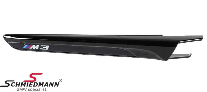 Air intake for the front fender M3 black highgloss shadowline R.-side, original BMW -///M-Performance- 51148068588 51 14 8 068 588 8068588