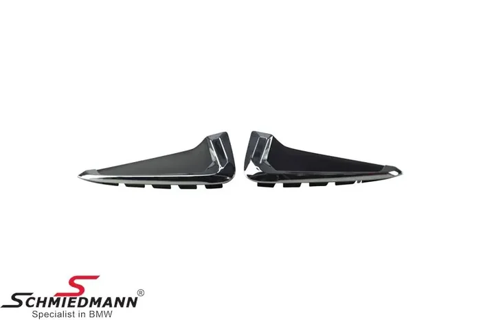 Air intake set for front fenders chrome