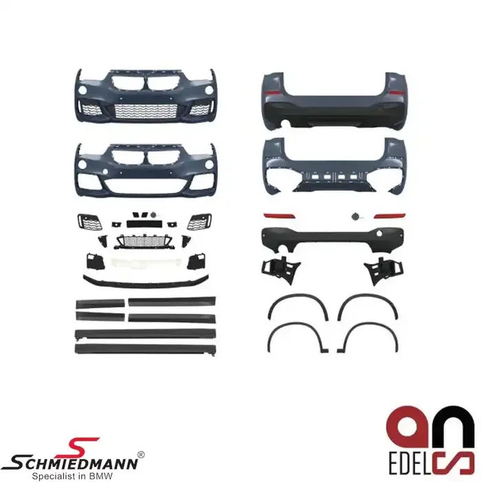 AN EDEL Spoiler kit -Motorsport II- frontspoiler inclusive sideskirts+rearskirt (AN EDEL close to OE quality – the best quality on the aftermarket).
