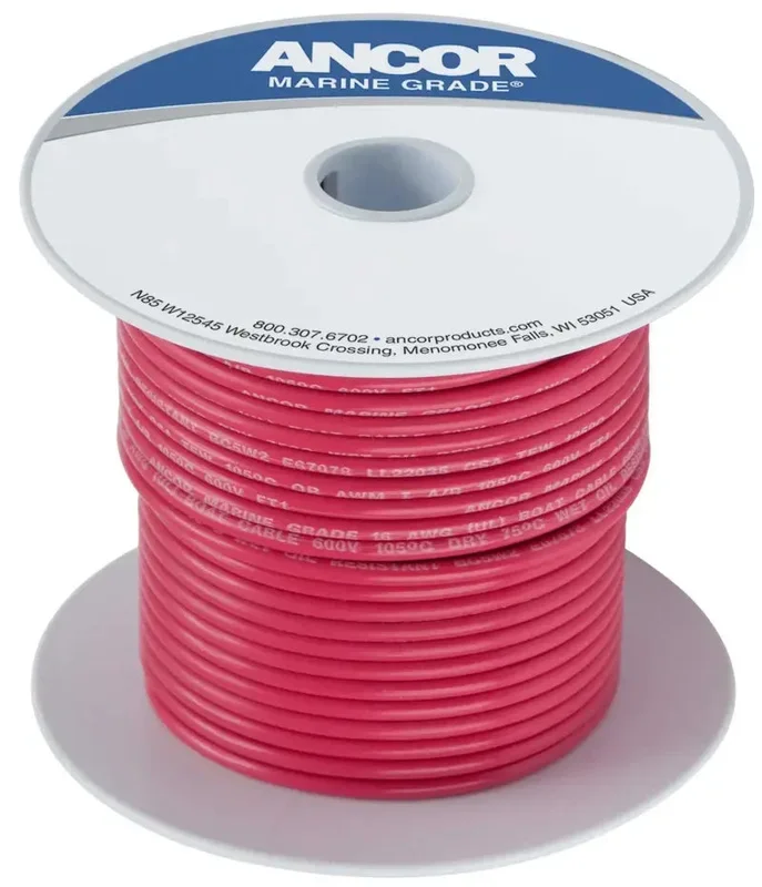 Ancor 108810 100′ #10 Red Tinned Copper