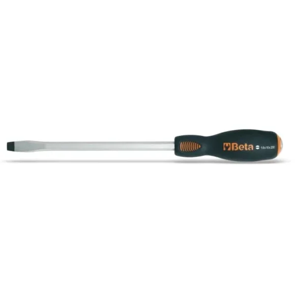 Beta Tools (Article# 1241 8X150) 8 x 150 Screwdriver with Steel Head for Slotted Head Screws – BT 12410057