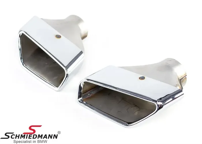 Chrom tailpipe set – Square tips