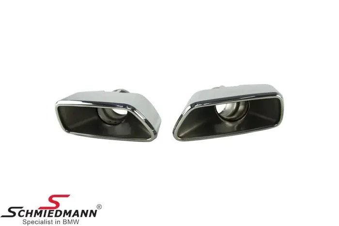 Chrome tailpipe set – Square tips