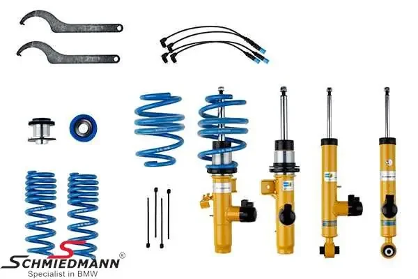 Coilover suspension kit -BILSTEIN B16- Damptronic® Electronic adjustable in hardness and height, front/rear 35-50MM