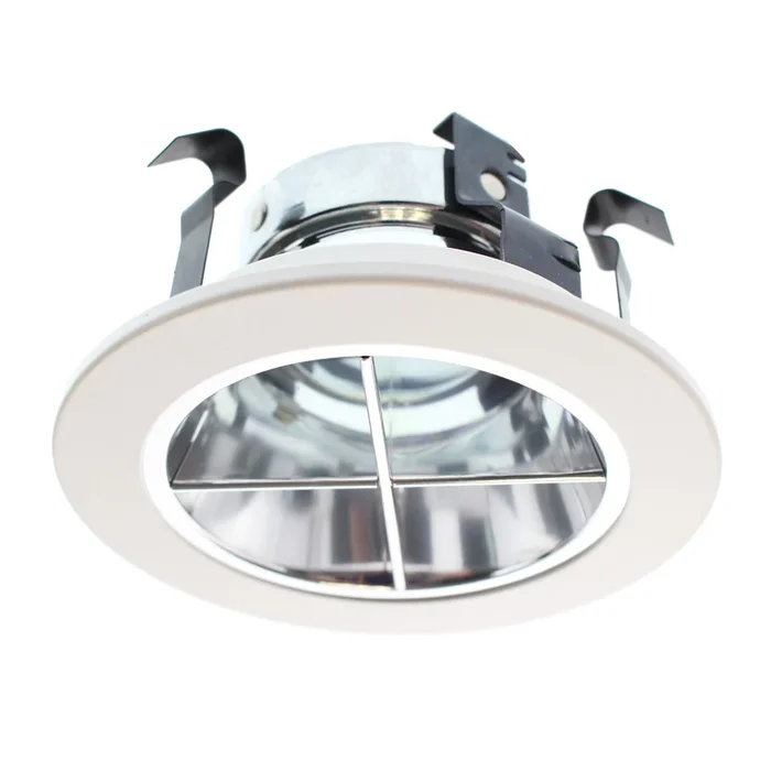 ELCO LIGHTING EL2644C LV RECESSED REFL CROSS BLADE TRIM, 3-INCH, CLEAR / WHITE