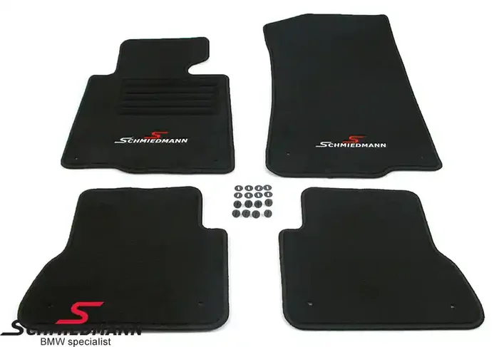 Floormats front/rear original Schmiedmann -Sport Edition- black