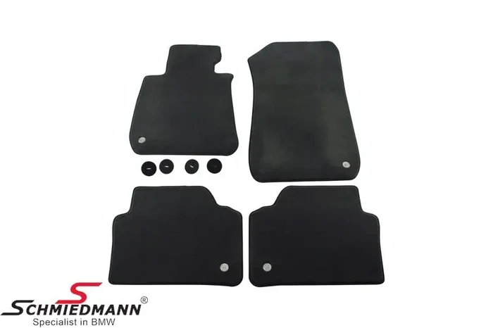 Floormats front/rear velour anthrazit original ALPINA