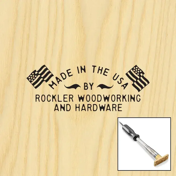 Four-Line Arc with Flags Branding Iron, Electric Handle