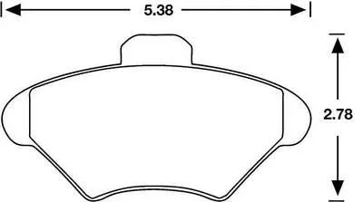 Hawk Performance HB182 Series Brake Pad (discontinued)