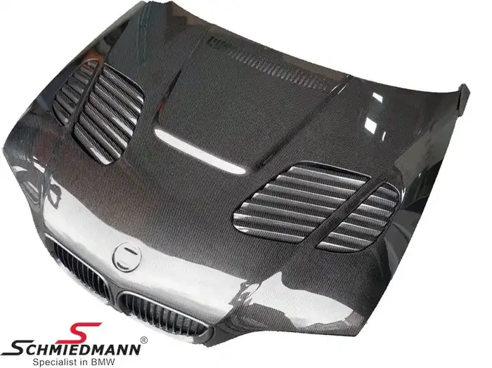 Hood EVO with integrated air intakes genuine carbon