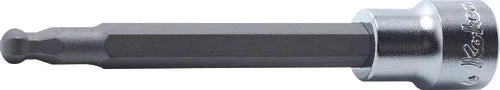 Ko-ken Tools 3/8 Sq. Dr. Bit Socket 4mm Ballpoint Hex Length 62mm