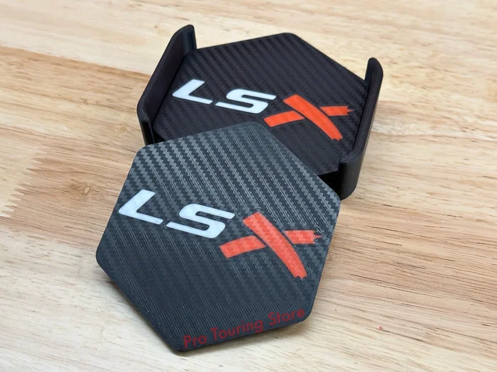 LSX Coaster Set – 3D Carbon Style