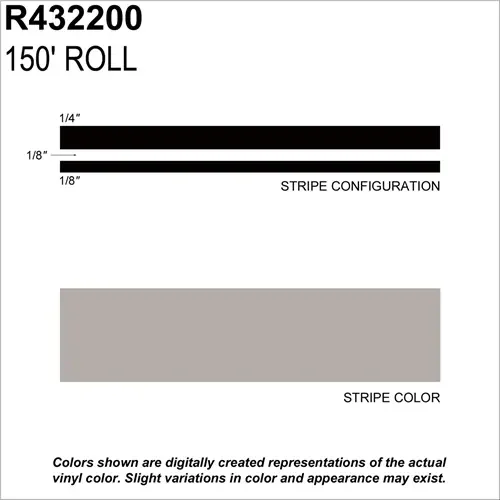 R432200 Sharpline Converting Inc Ms, 1/2″ X 150′; New Pewter Metallic