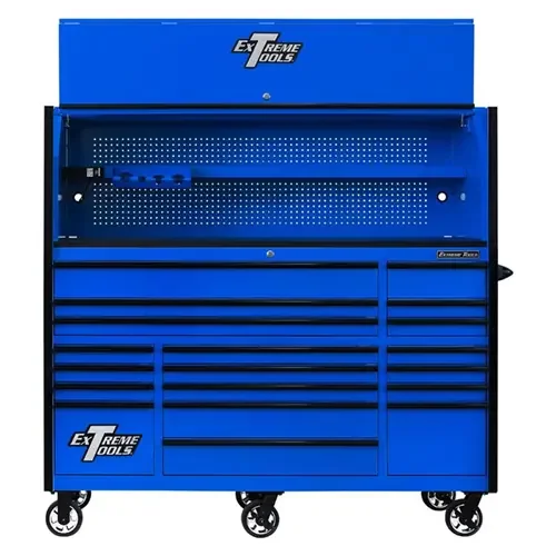RX7220HRKU Extreme Tools Rx Series 72″ Pro Hutch & 19 Drawer Roller Cab