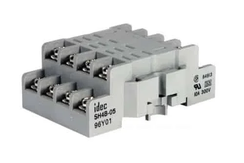 SH4B-05 14 Pin 4PDT DIN Mount Screw Type Socket