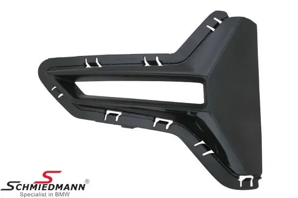 Side grille for front bumper, open – right side, black 51117464274 51 11 7 464 274 7464274