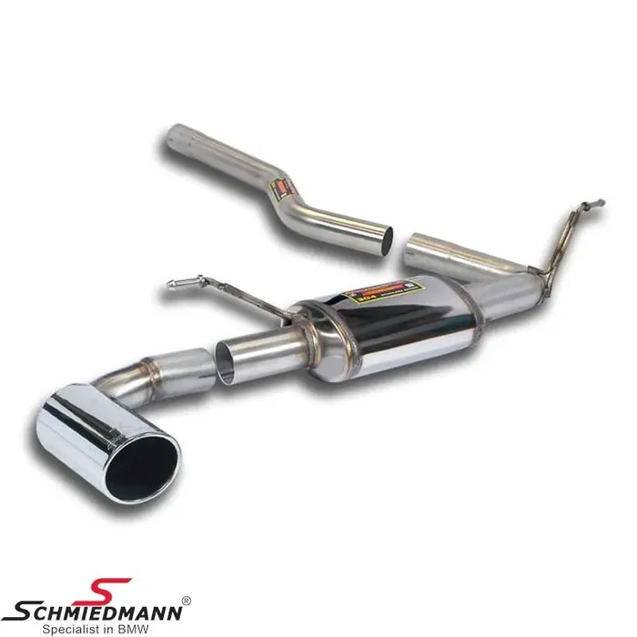 Supersprint Connecting pipe + rear exhaust O90 (With ECE-Approval)