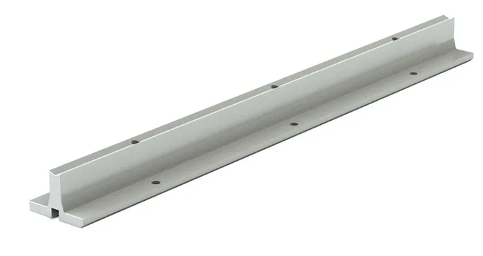 Support Rail for 25mm Linear Shafts – Aluminum SRM25PD-0400-SL Pre-Drilled – Length: 400mm