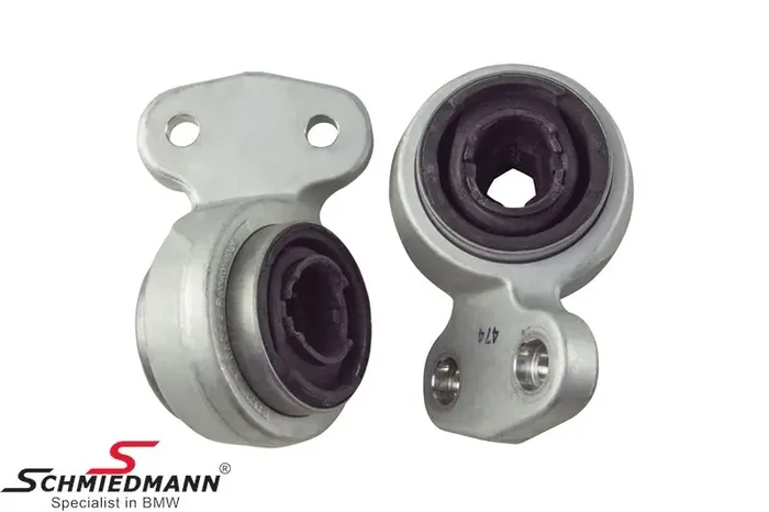 Wishbone rubber mounting set front inclusive holders new type 31126783376 31 12 6 783 376 6783376