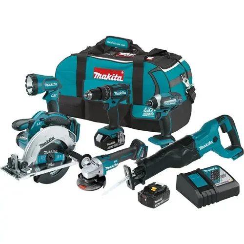 XT610 Makita 18V Lxt 3.0 Ah Cordless 6-Piece Combo Kit